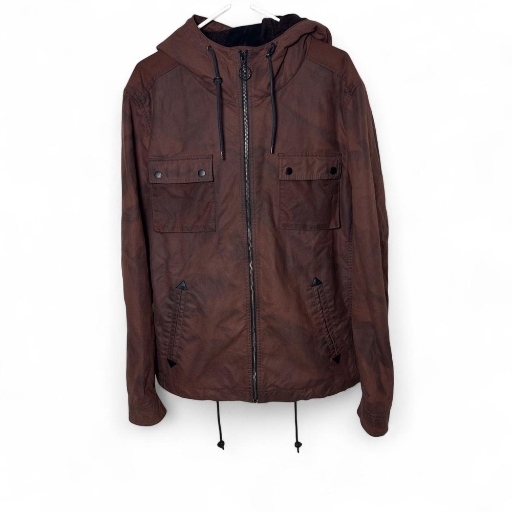 AllSaints Garbar Spitalfielss Jacket Brown Cotton & Polyester